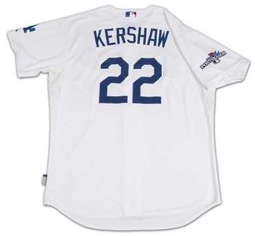 2013 Clayton Kershaw Game Used LA Dodgers Jersey From NLDS 